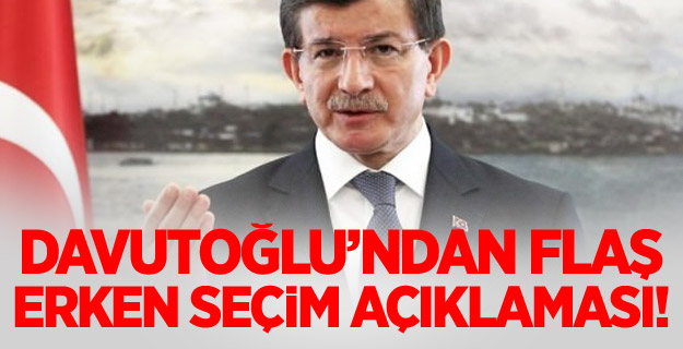 Davutoğlu'ndan Çarpıcı Açıklamalar!