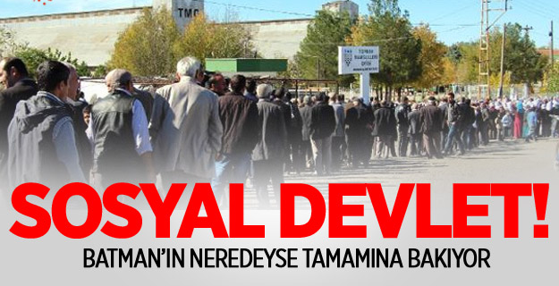 Batman Nüfusunun Yüzde 75'i Sosyal Yardım Alıyor