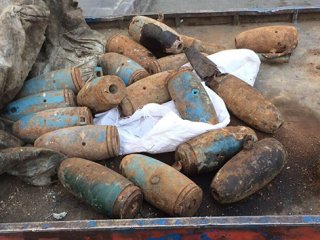 Hurdacıda 19 Adet Mühimmat Parçası Bulundu