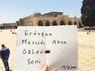 Mescid-i Aksa'dan Erdoğan'a Mesaj Var