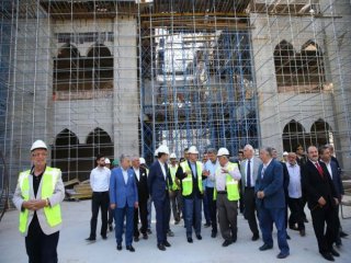 Erdoğan Çamlıca Camii'ni İnceledi