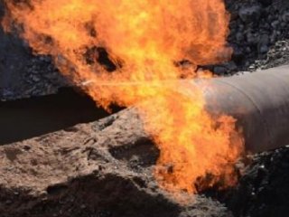 PKK, Ağrı'da Dogalgaz Hattını Havaya Uçurdu