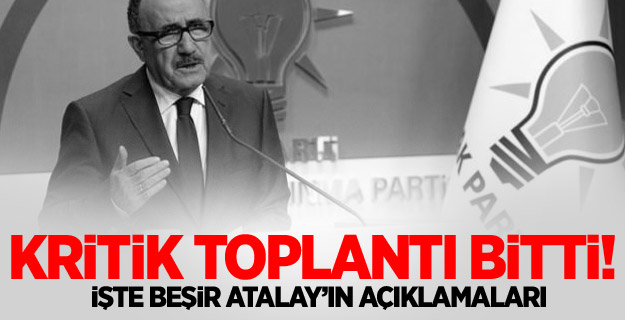 Kritik toplantı Sonrası AK Parti'den Açıklama