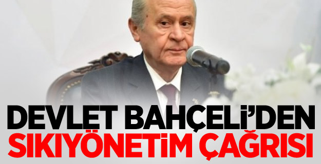 Devlet Bahçeli'den 'Sıkıyönetim' Açıklaması