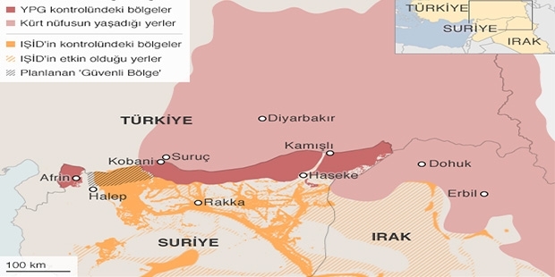 BBC: IŞİD 2'si Türkiye Sınırında 5 Köyü Ele Geçirdi