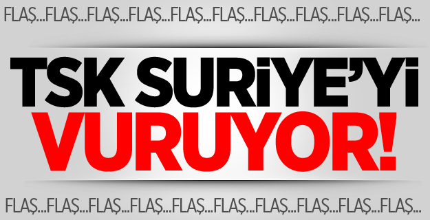 Harekete geçildi! TSK karadan Suriye'yi vuruyor