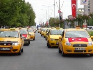 Taksicilerden Kornalı Terör Protestosu