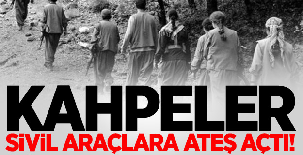 Teröristler sivil araçlara ateş açtı