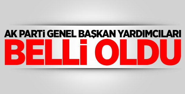 AK Parti Genel Başkan yardımcıları belli oldu