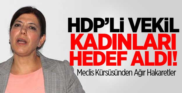 HDP'li Danış'tan Kadınlara Hakaret