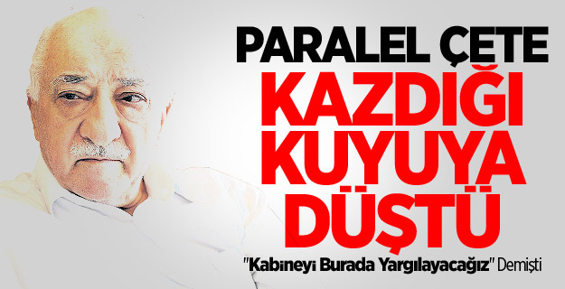 Paralel Çete Kazdığı Kuyuya Düştü