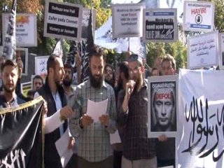 Rusya Büyükelçiliği önünde protesto