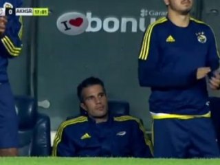 Gol anında RVP'den olay görüntü