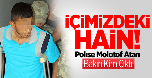 Hava Değişimine Geldi Polise Molotof Attı
