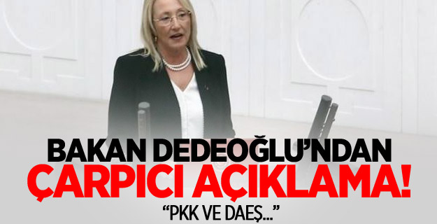 Bakan Dedeoğlu: DAEŞ-PKK anlaşmış olabilirler
