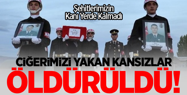İki askerimizi şehit eden teröristler öldürüldü