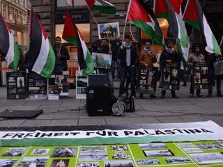 Avusturya'da İsrail Protestosu