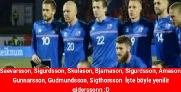 Türkiye - İzlanda Maçı Capsleri
