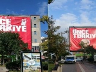 Kılıçdaroğlu'nun afişi için ağaç kesildi