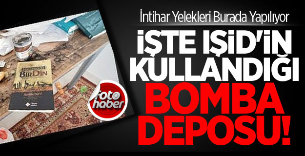 İşte IŞİD'in Kullandığı Bomba Deposu!
