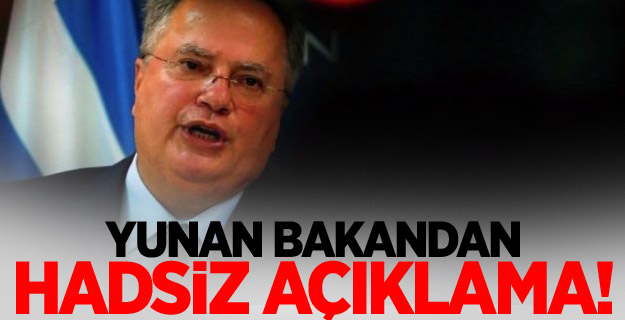 Yunan bakandan hadsiz açıklama!