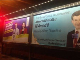 AK Parti'den Kürtçe Afiş