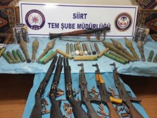 Türbede PKK cephaneliği bulundu