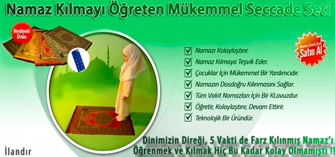 Namaz Kılmayı Öğreten Mükemmel Seccade Seti