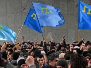 Kırım Türkleri Rusya’yı Protesto Etti