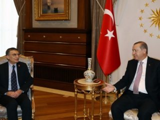 Erdoğan, Aziz Sancar'ı Kabul Etti