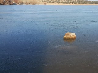 Balcı Göleti Buz Tuttu