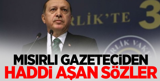 Mısırlı gazeteciden haddi aşan sözler