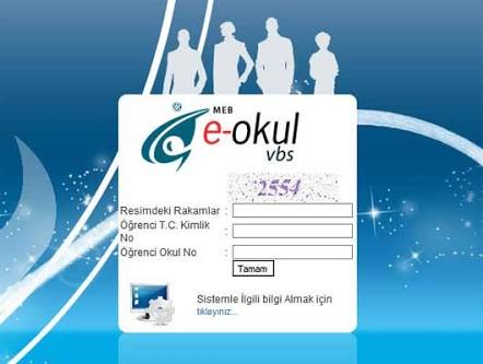 E okul veli bilgilendirme sistemi E Okul veli giriş sınav notlarıı