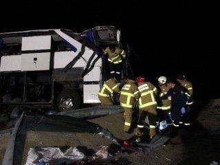 Muş’ta Otobüs Yan Yattı: 40 Yaralı