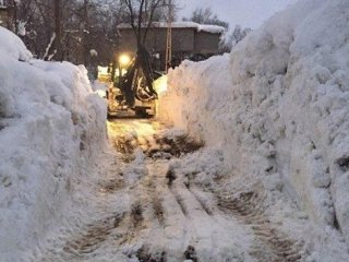 Durankaya Beldesinde Karla Mücadele Çalışması