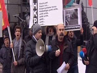 ABD Büyükelçiliği önünde 'Biden' protestosu