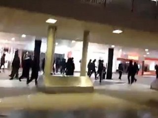 Tren istasyonunda maskeli dehşet