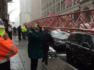 New York’ta Vinç Devrildi: 1 Ölü