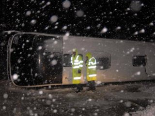 Otobüs Kazalarında 85 Kişi Yaralandı