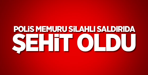 Polis memuru silahlı saldırıda şehit oldu