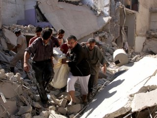 Rus bombardımanı sivilleri vurdu