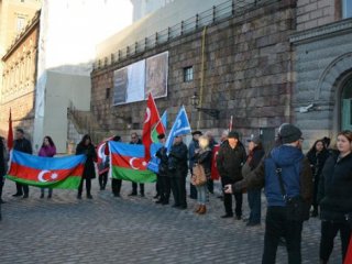 Sözde Ermeni tasarısı İsveç'te protesto edildi