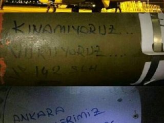 Bombaların üzerinden PKK’ya mesaj