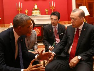 Erdoğan ile Obama Beyaz Saray'da görüştü