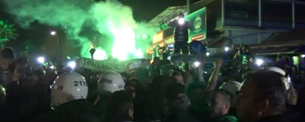 Beşiktaş'a yenilen Bursaspor'a coşkulu karşılama