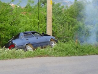 Faciayı elektrik direği önledi