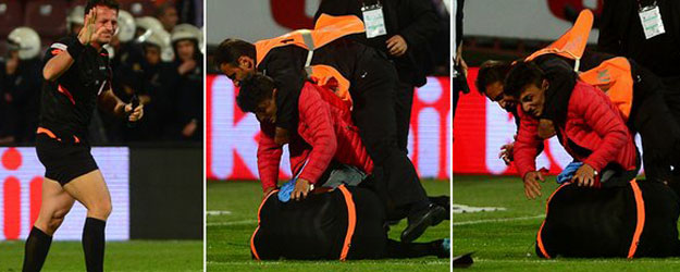 O taraftar Kadıköy'deki maça da bıçakla gelmiş!