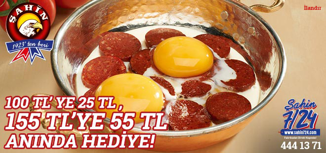 100 tl'ye 25 tl, 155 tl'ye 55 tl anında hediye!