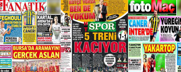 İşte günün spor manşetleri