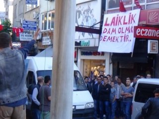 Bartın’da 'Afiş' gerginliği